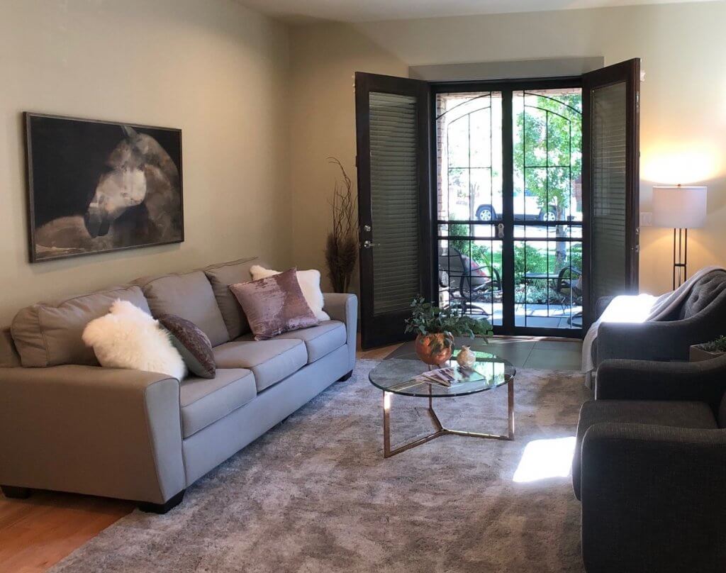 Sloan's Lake - Denver Living room after Home Staging